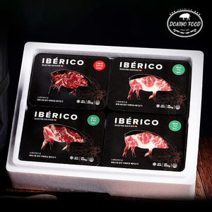 이베리코 선물세트 1.2kg (목살,항정살,늑간,햄스테이크)